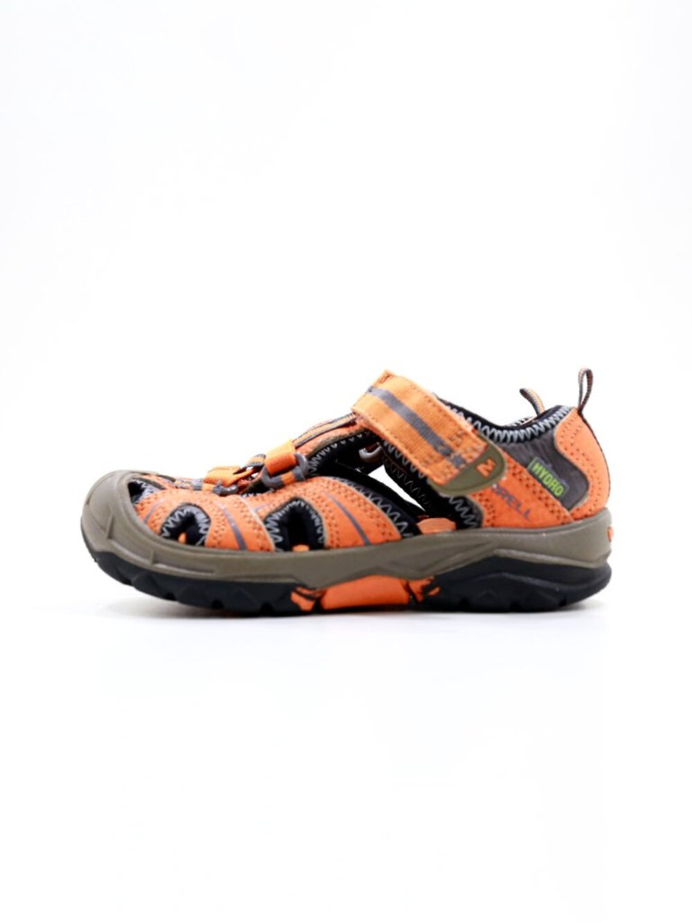Merrell Hydro Orange Leather & Mesh Fisherman Sandals - Kids 10